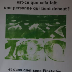 Si je pose un mot