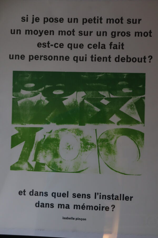 Si je pose un mot